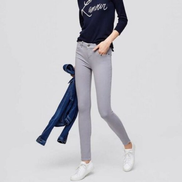 ANN TAYLOR LOFT Made and Loved Legging Gray Skinny Jeans Size 10 30 - Picture 1 of 7
